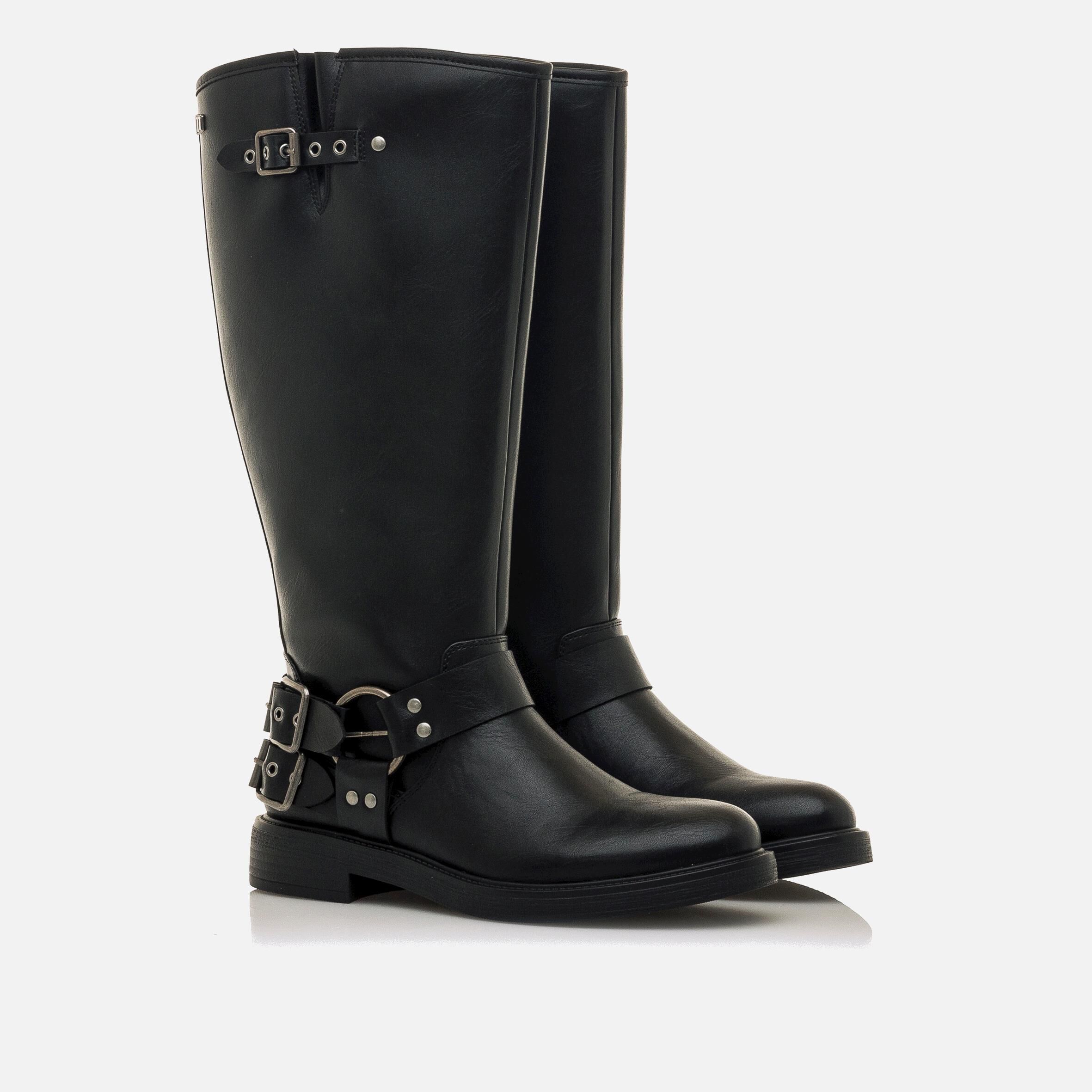 Botas Planas para Mujer Altas Ca a Media Mustang